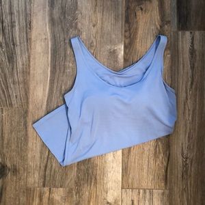 Uniqlo Airism Sleeveless Tank Built in Bra Blue
